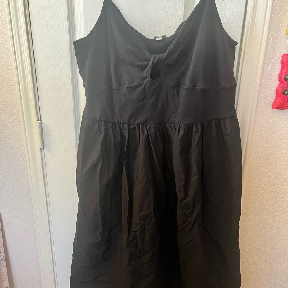 a new day Black Strapless Knot-Front Sundress